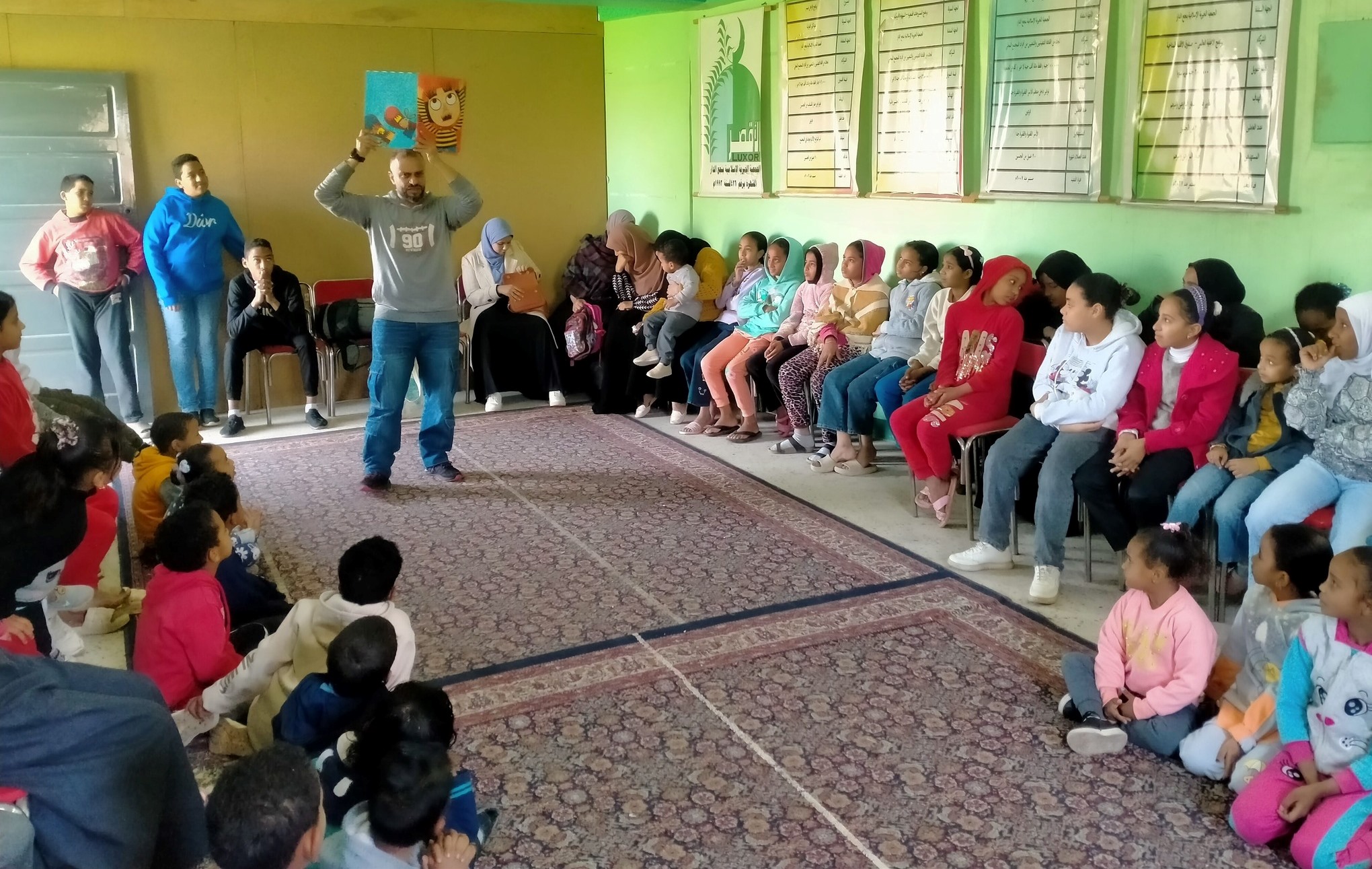 إدارة الوعى الأثرى بالأقصر تنظم ورش حكى للأطفال عن التاريخ المصرى