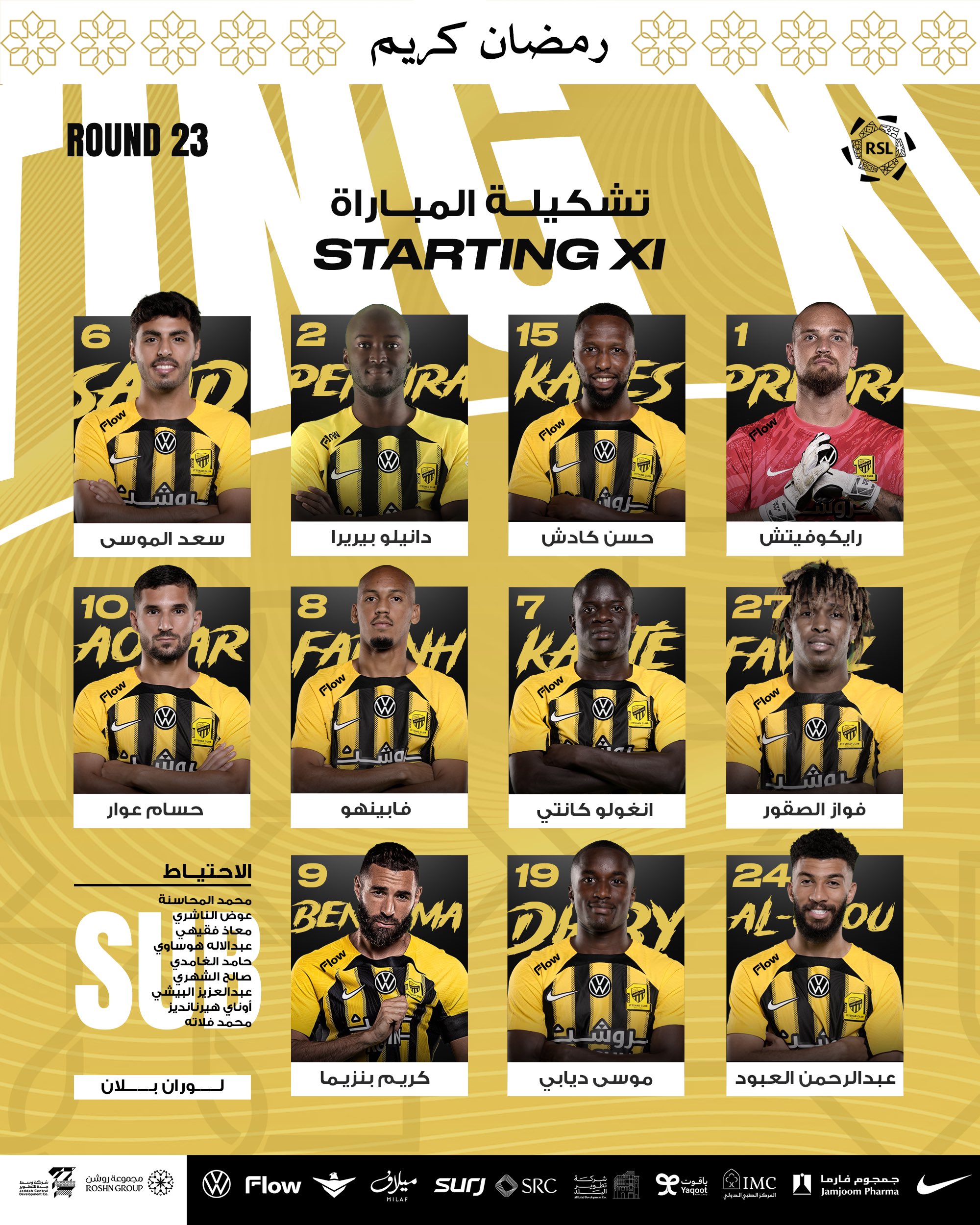 تشكيل نادي الاتحاد تشكيل نادي الاتحاد