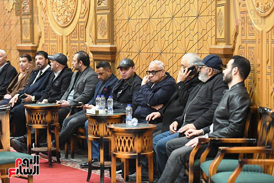 عزاء والدة باسم سمرة بحضور نجوم الفن