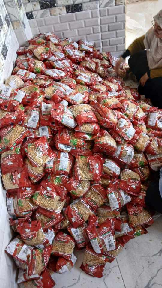 توزيع اكياس مكرونه توزيع اكياس مكرونه