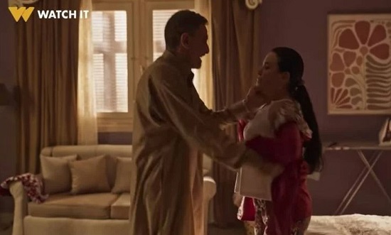 اعتداء حمادة كشري على زوجته فى مسلسل ظلم المصطبة