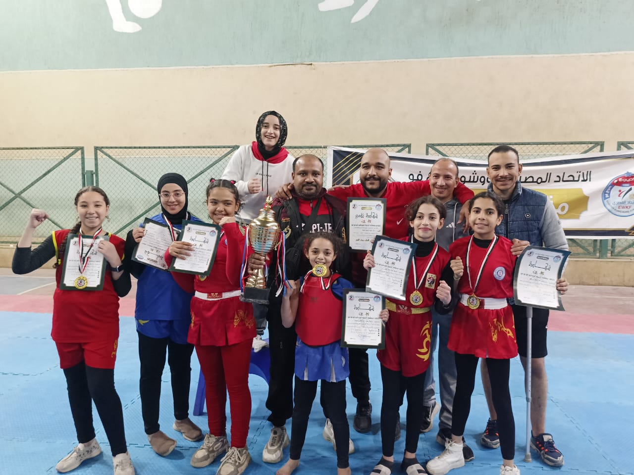 ابطال الوشو كونغ فو تحت ١٢ سنة