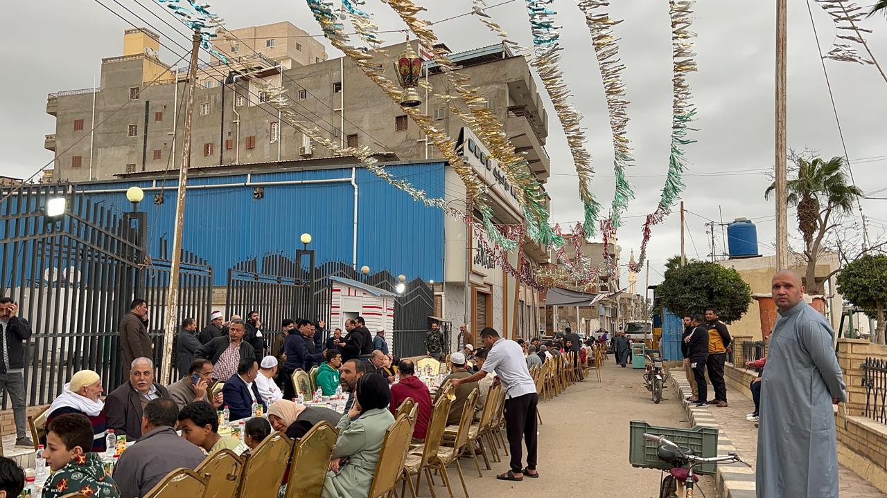 مائدة إفطار جماعي بالدقهلية مائدة إفطار جماعي بالدقهلية
