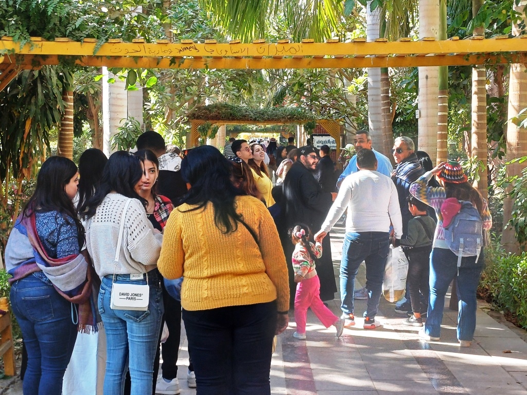 داخل الحديقة النباتية