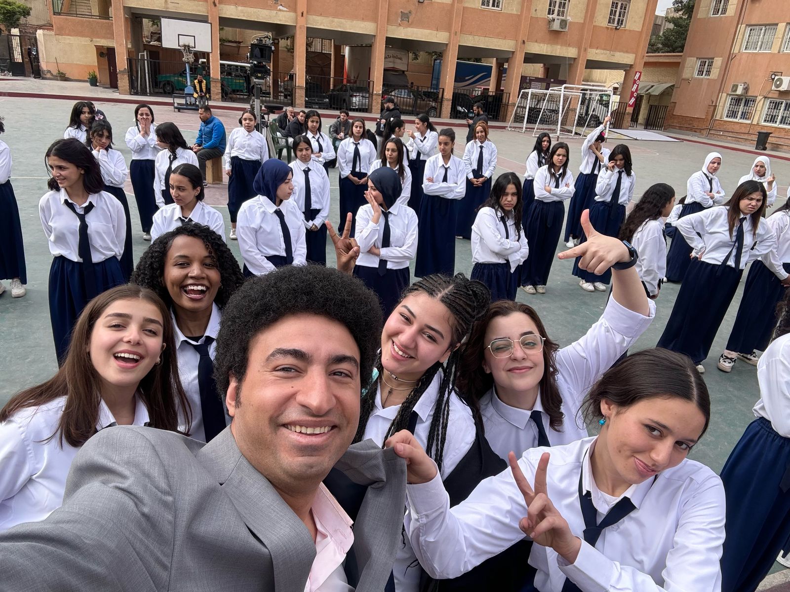 كواليس تصوير فيلم الصفا ثانوية بنات