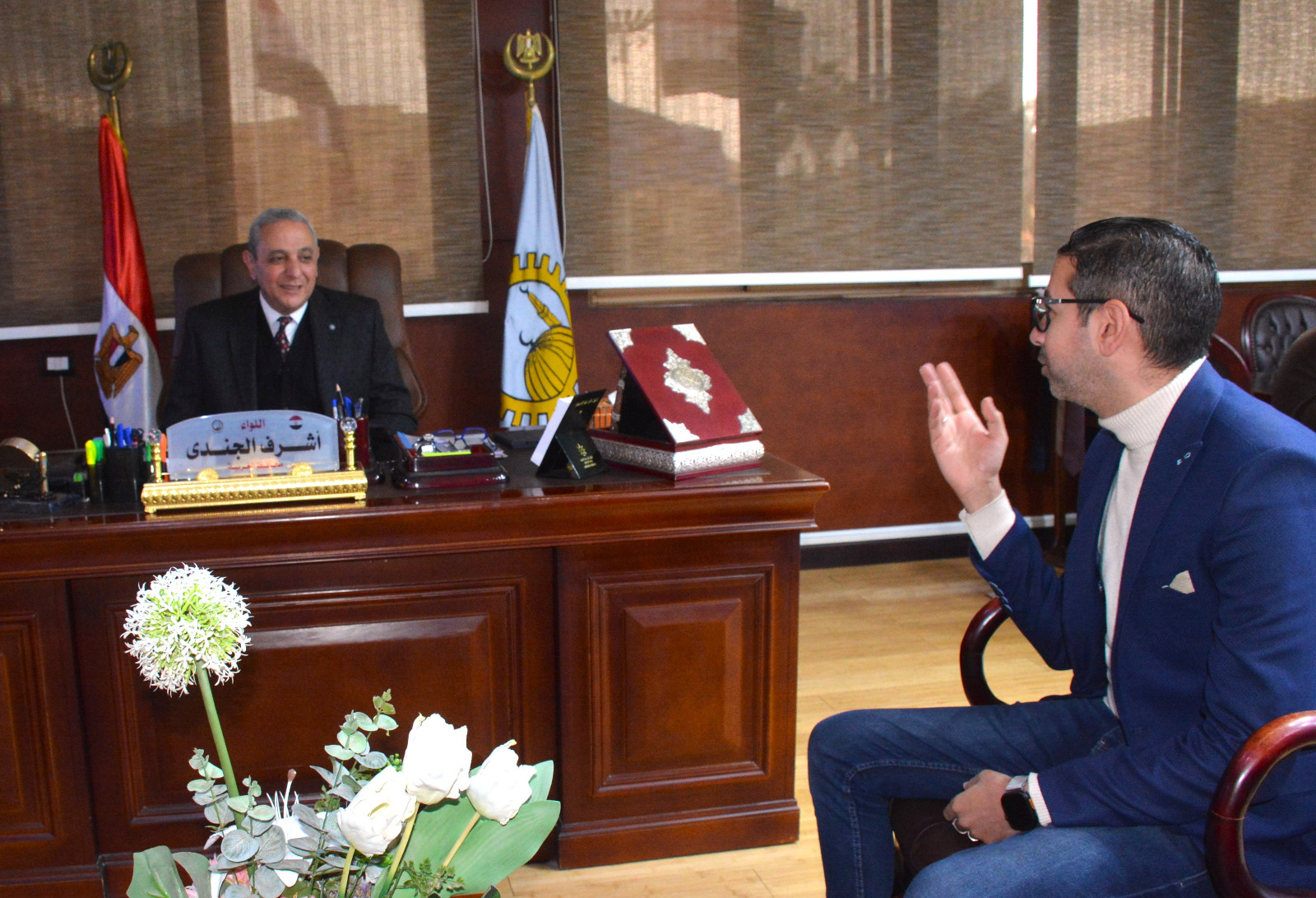 محافظ الغربية خلال حوار اليوم السابع محافظ الغربية خلال حوار اليوم السابع