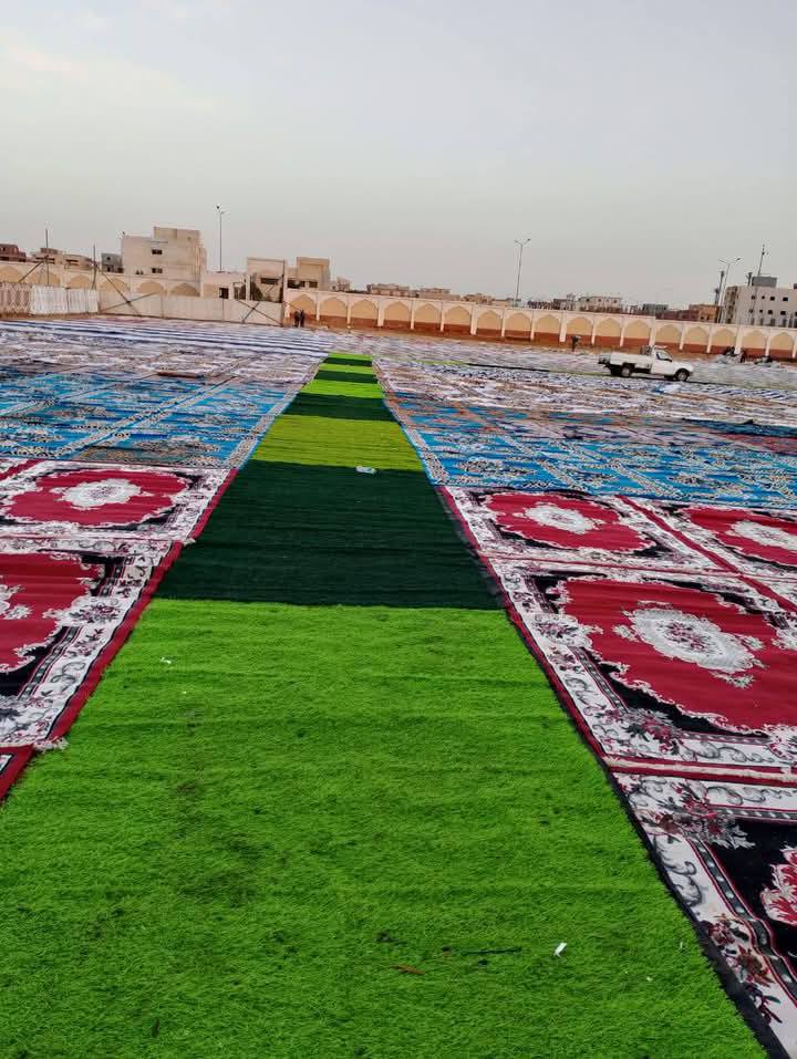 الساحات اثناء التجهيز الساحات اثناء التجهيز