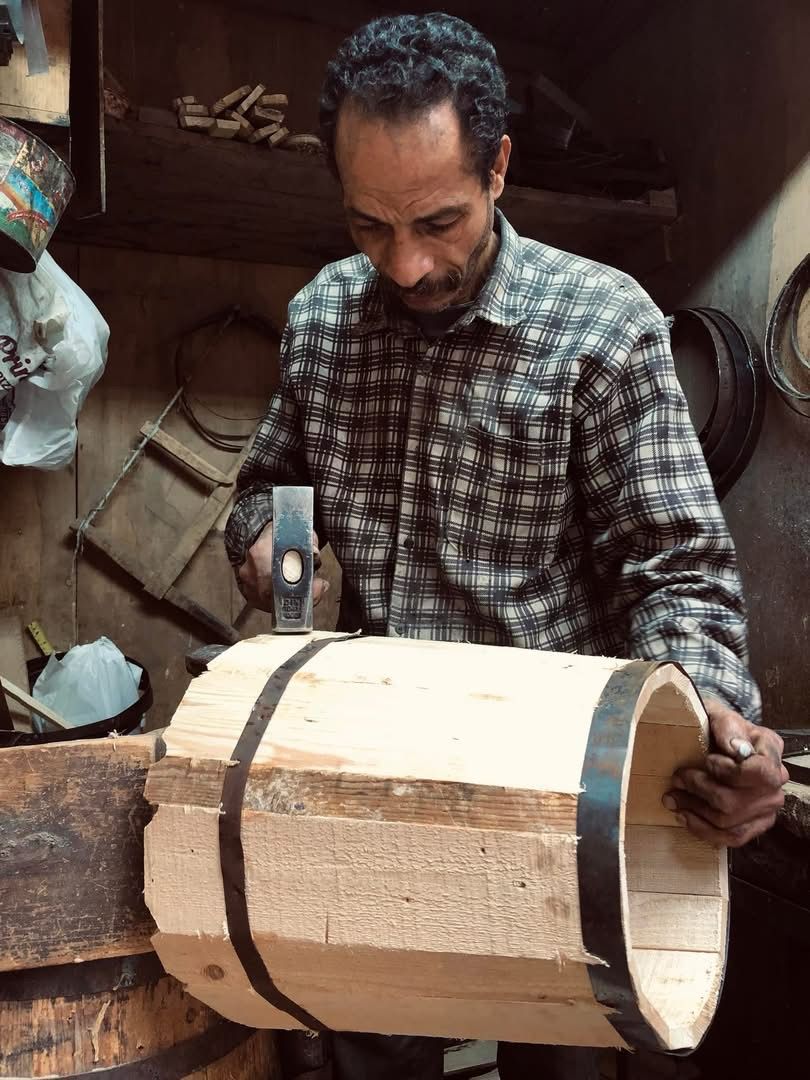 البراميل الخشبية
