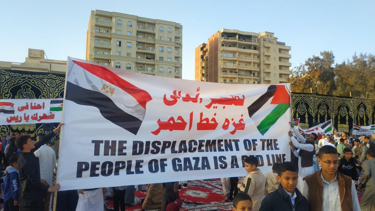 تهجير اهالي غزة خط احمر