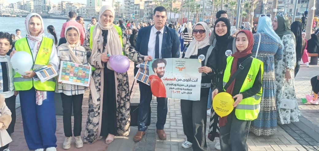 جانب من فعاليات صندوق مكافحة الإدمان خلال عيد الفطر 2025 لتنفيذ أنشطة للتوعية بأضرار المخدرات