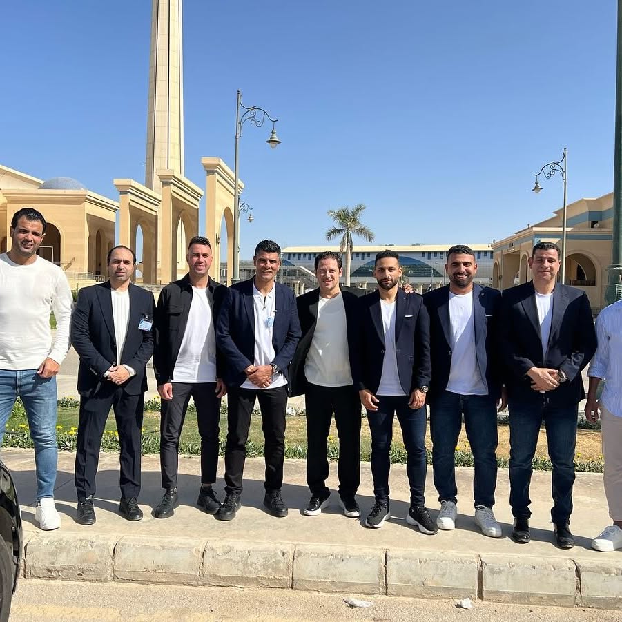 أحمد جعفر ونجوم الكرة المصرية في احتفالية عيد الفطر أحمد جعفر ونجوم الكرة المصرية في احتفالية عيد الفطر