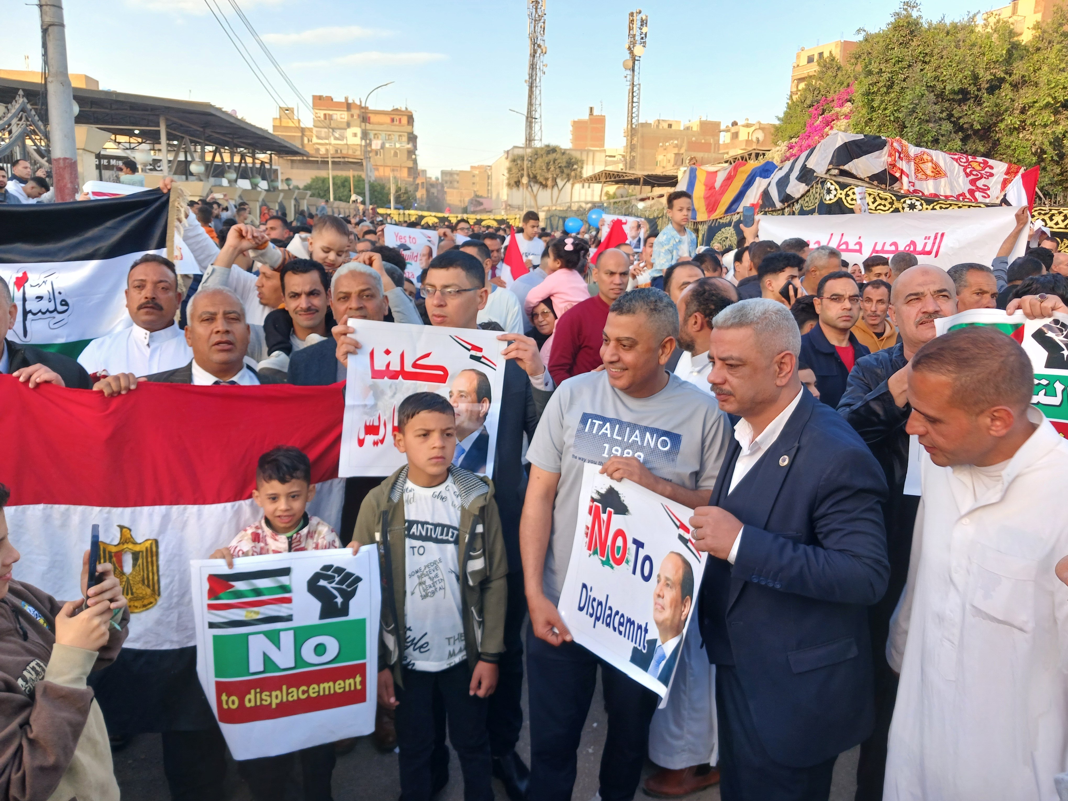 وقفات أهالى الشرقية ضد تهجير الفلسطينيين (2)