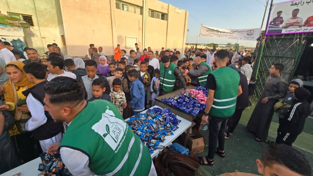 التحالف الوطني يواصل جهوده في إسعاد أهالي العريش خلال عيد الفطر المبارك