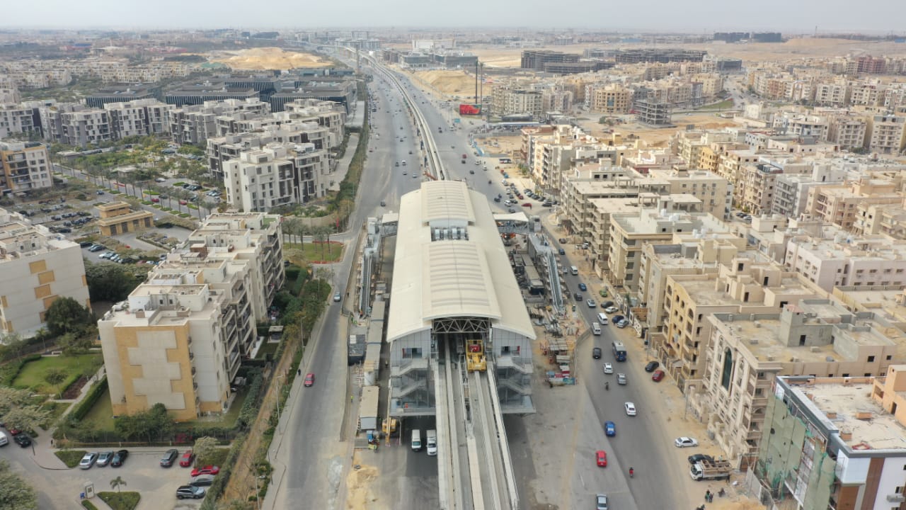 جانب من محطة المونوريل جانب من محطة المونوريل