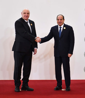 الرئيس السيسي ونظيره اللبناني