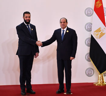 الرئيس السيسي وأحمد الشرع