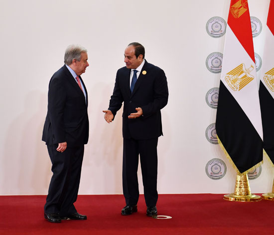 الرئيس السيسي وأمين عام الأمم المتحدة
