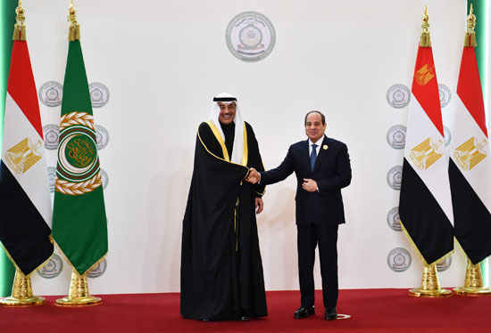 الرئيس السيسي ووزير الخارجية الكويتي