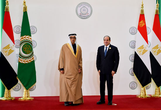 الرئيس السيسي ومنصور بن زايد