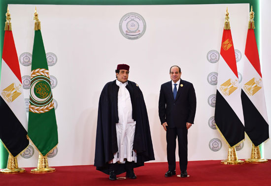 الرئيس السيسي ورئيس المجلس الرئاسي الليبي