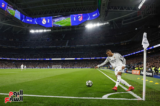كيليان مبابى خلال مباراة أتليتكو مدريد كيليان مبابى خلال مباراة أتليتكو مدريد