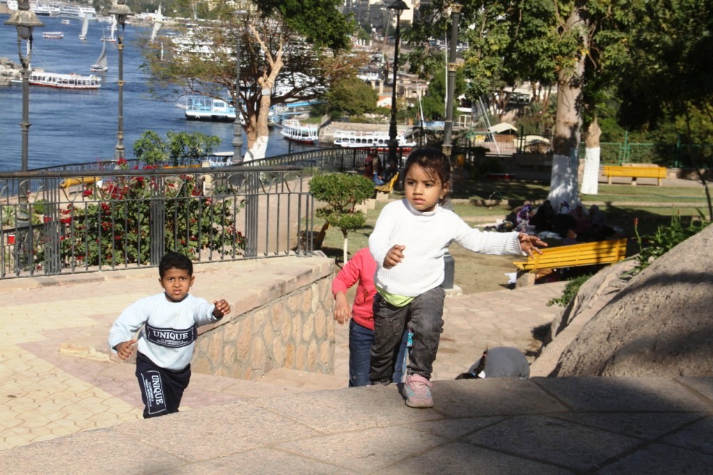 إقبال الأطفال على الحديقة