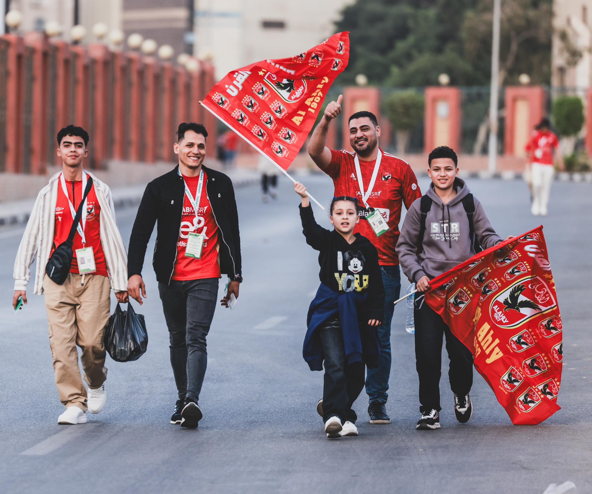 جمهور الاهلي خارج الاستاد