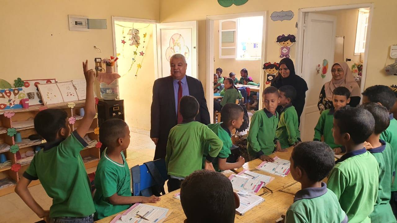 لقاء مع الطلبة فى مدارس التعليم المجتمعي بحاجر المريس