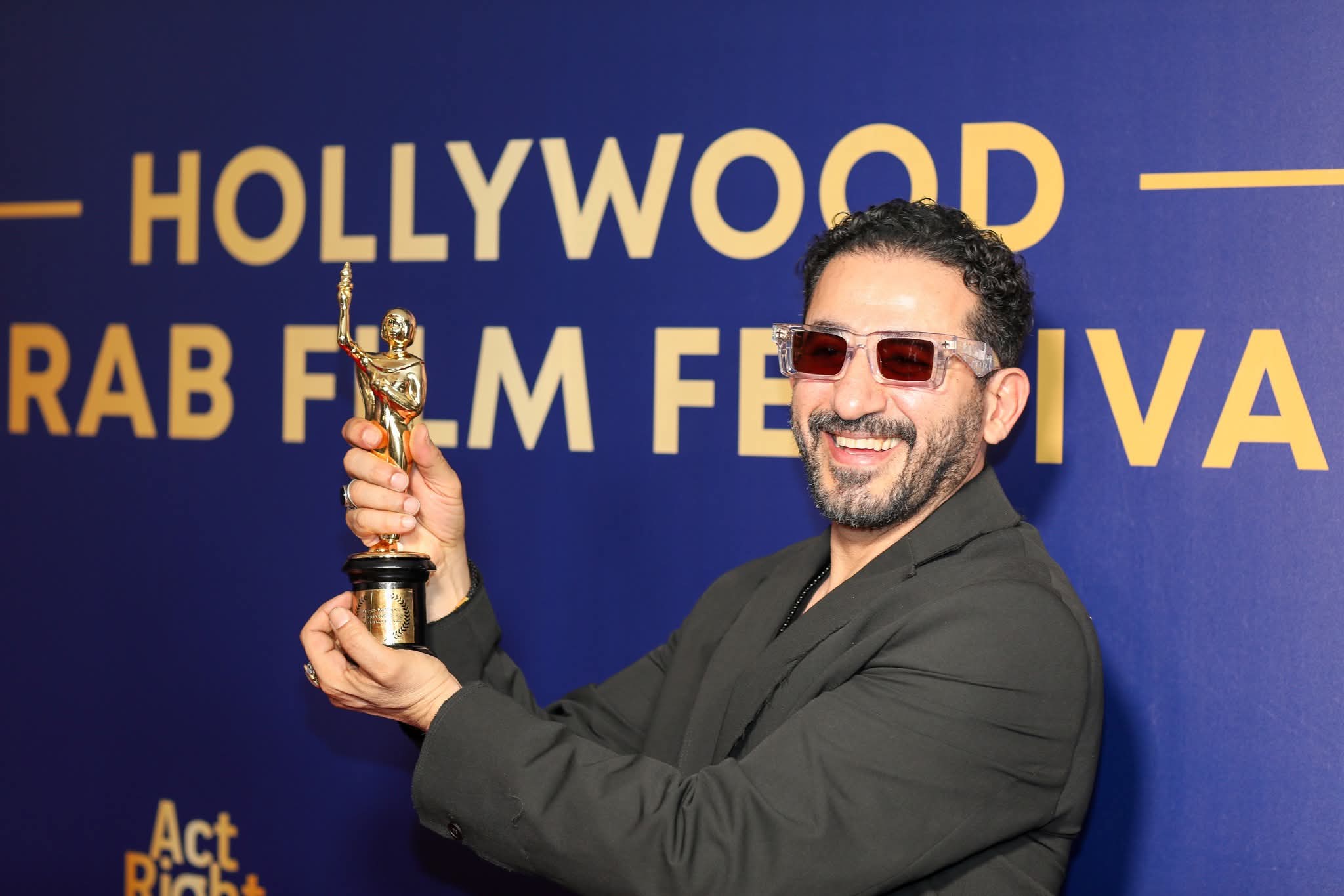 تكريم احمد حلمى فى مهرجان هوليود للفيلم العربى