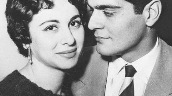 عمر الشريف وفاتن حمامة