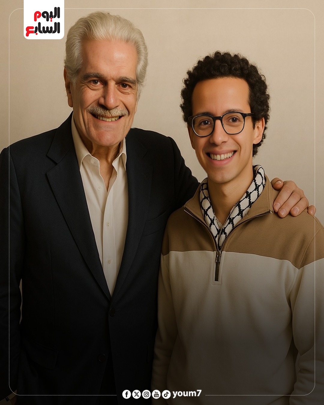 عمر الشريف وطه دسوقي