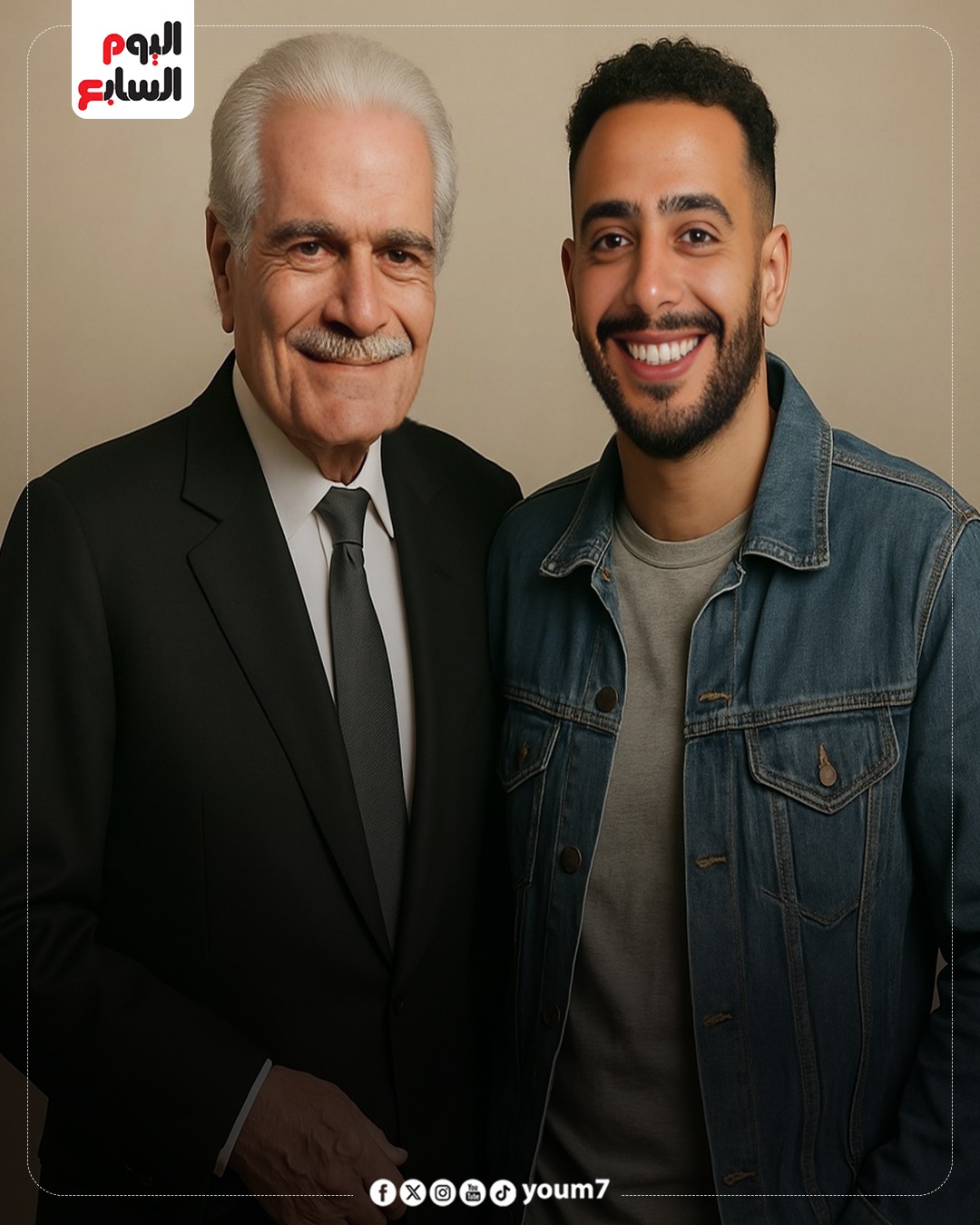 عمر الشريف وعصام السقا