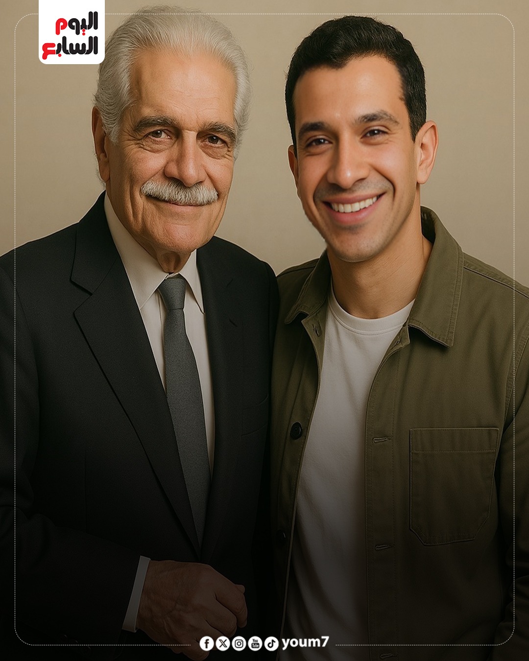 عمر الشريف وعصام عمر