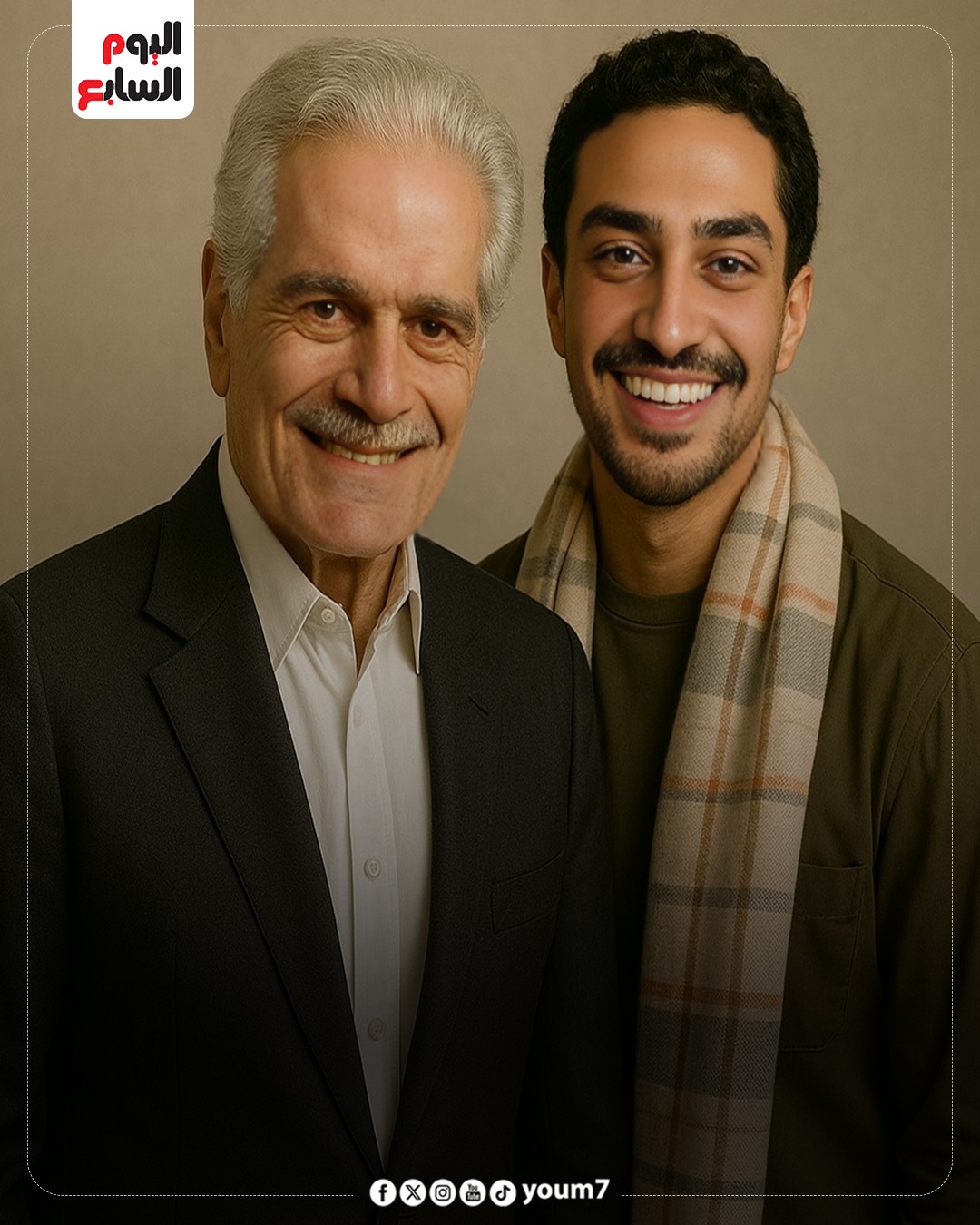 عمر الشريف وأحمد غزي