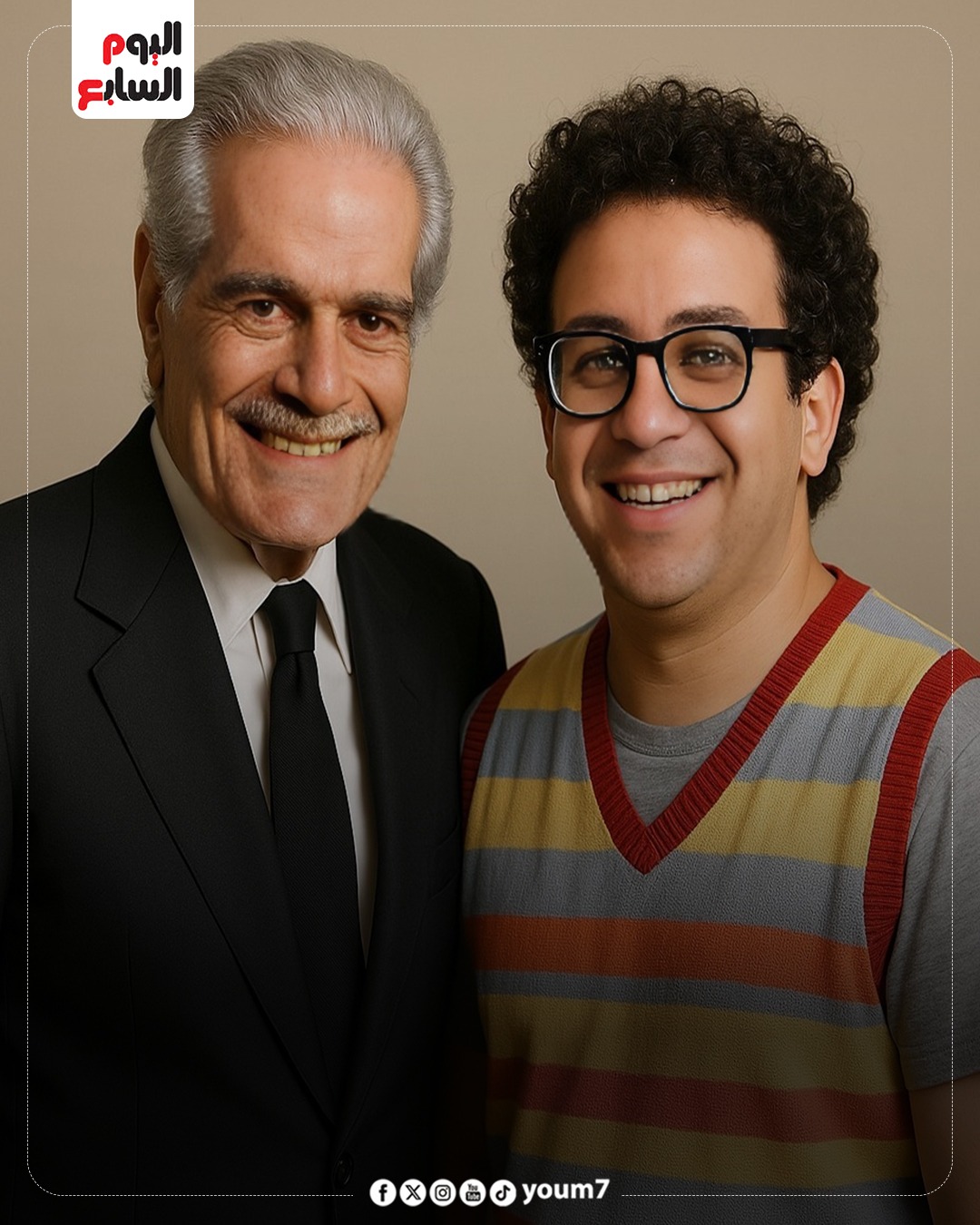 عمر الشريف وأحمد عصام السيد