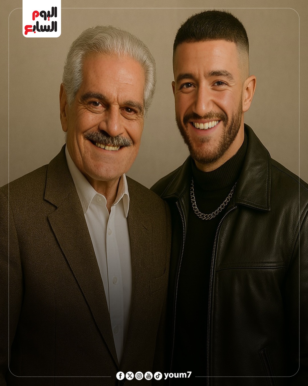 عمر الشريف وأحمد مالك