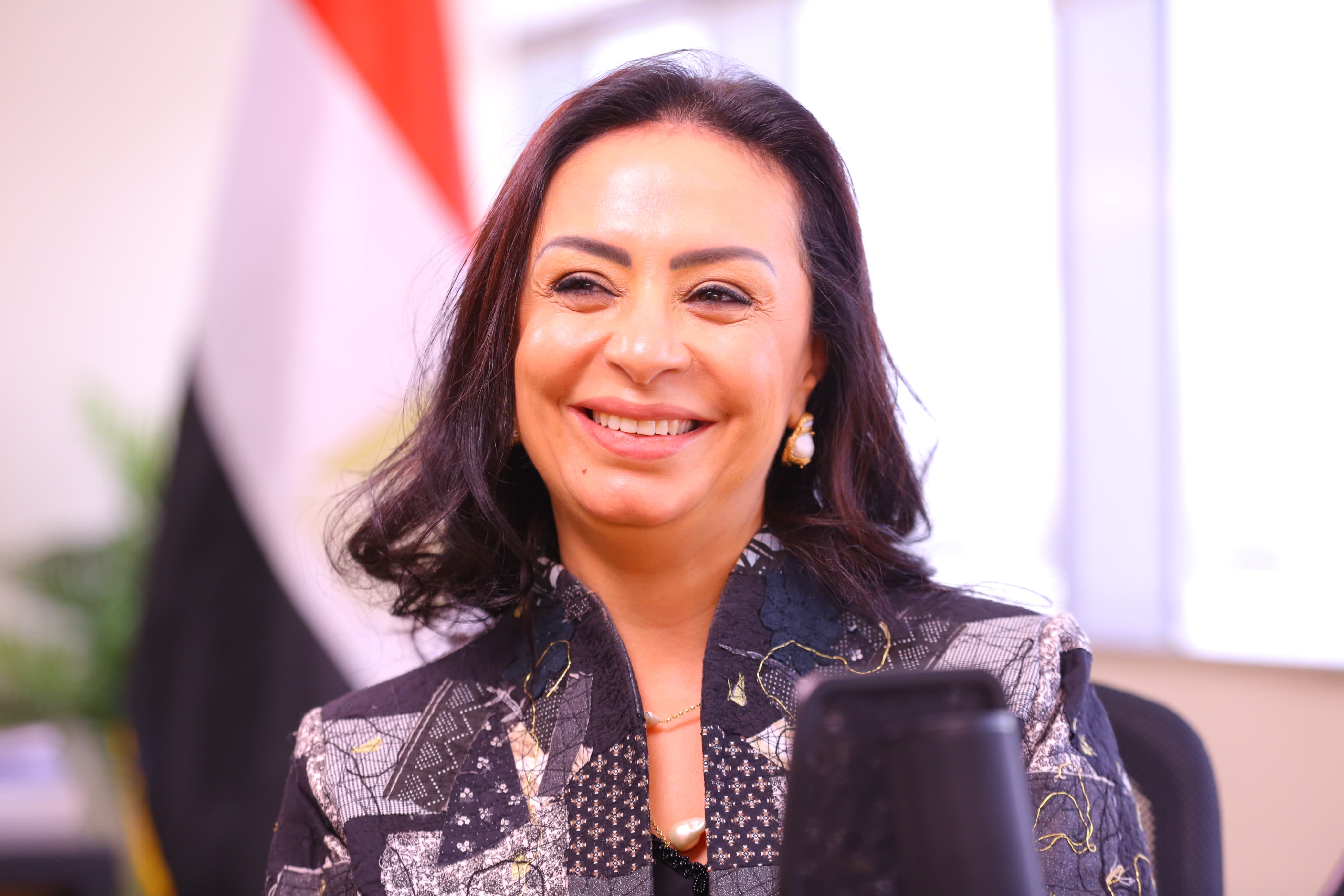 وزيرة التضامن خلال بودكاست الوزارة وزيرة التضامن خلال بودكاست الوزارة