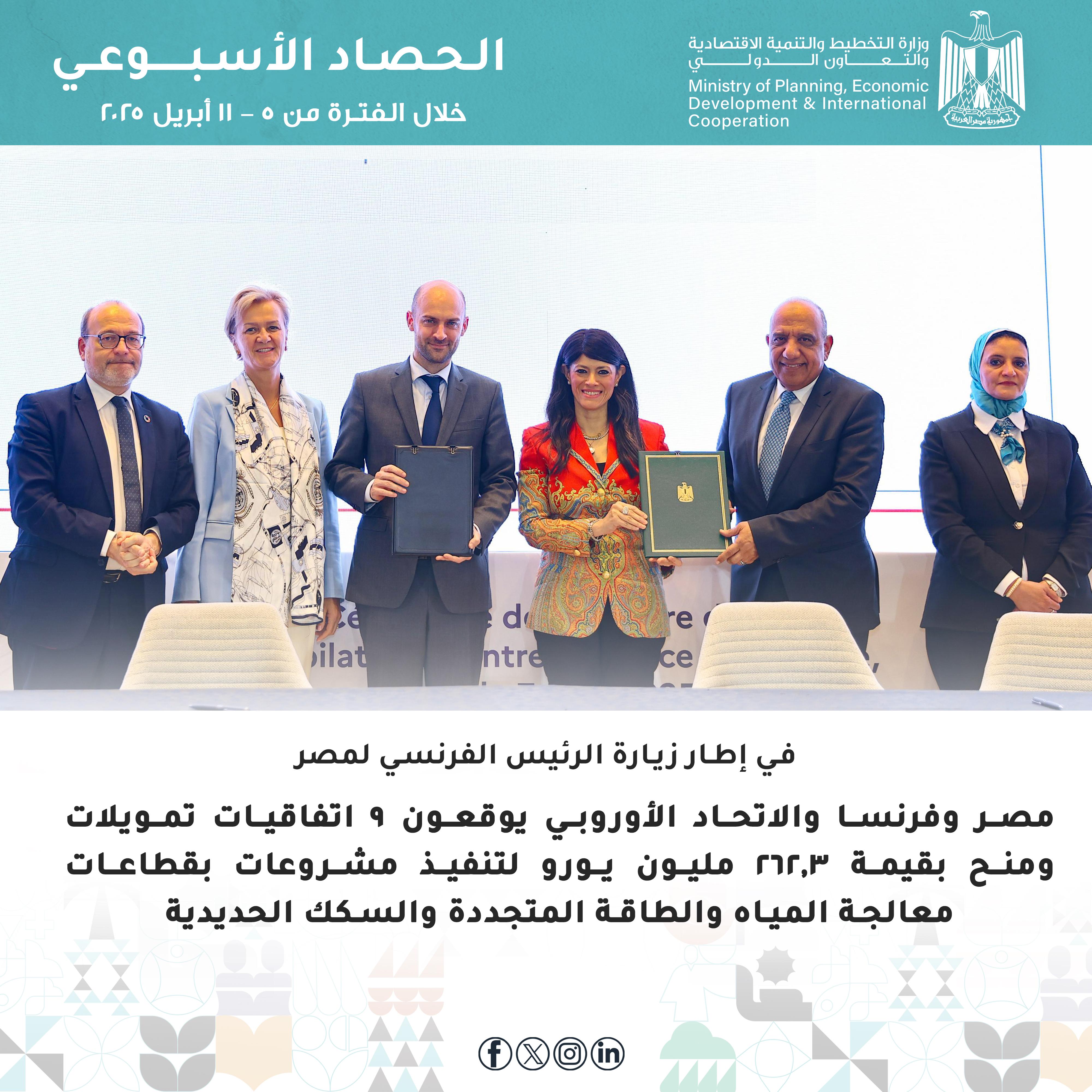 توقيع اتفاقيات مع فرنسا