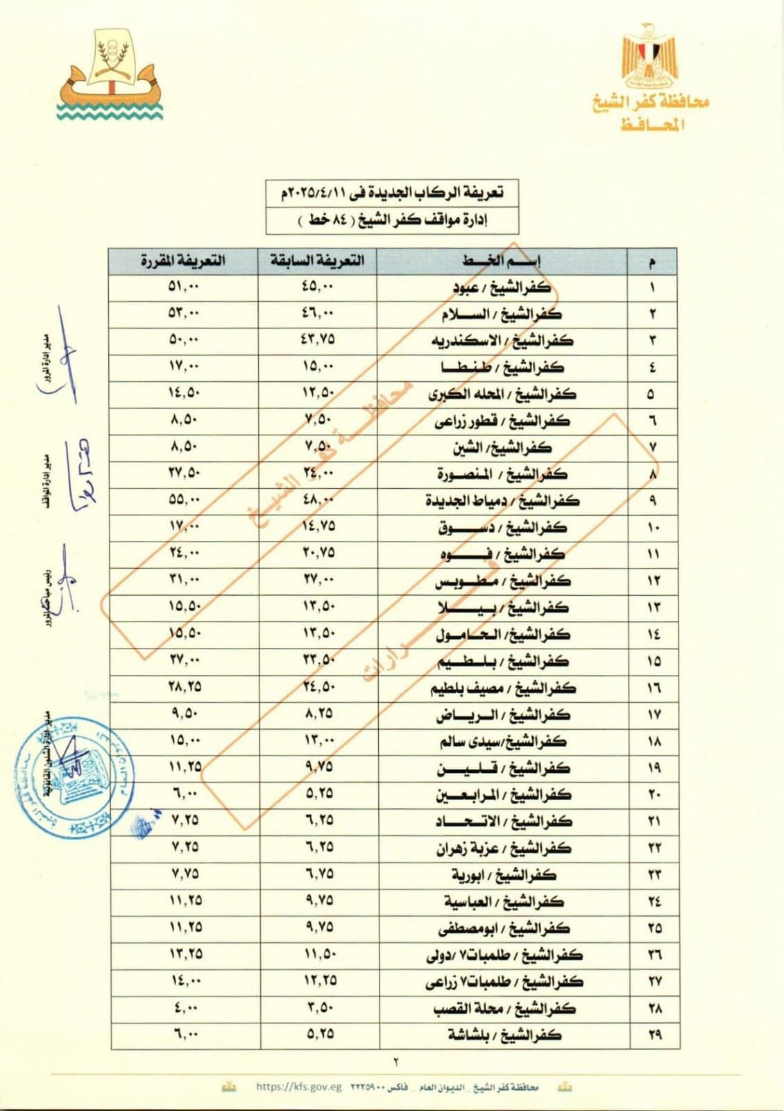 التعريفة الجديدة للركزب(13)