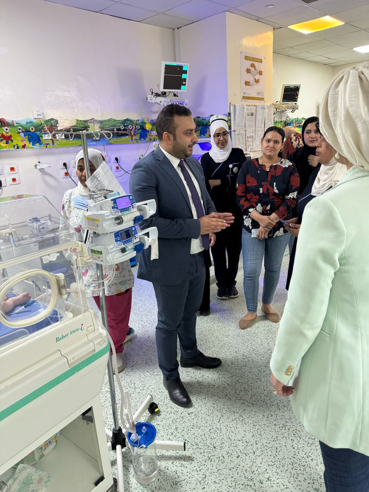 مناظرة حالات الأطفال ممن يعانون من اختلافات خلقية بمستشفي العديسات