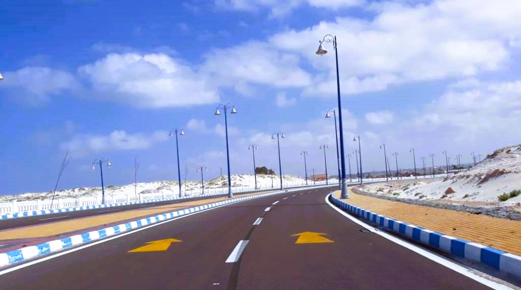 مدخل كورنيش مطروح الجديد عند طريق شاطئ الغرام مدخل كورنيش مطروح الجديد عند طريق شاطئ الغرام