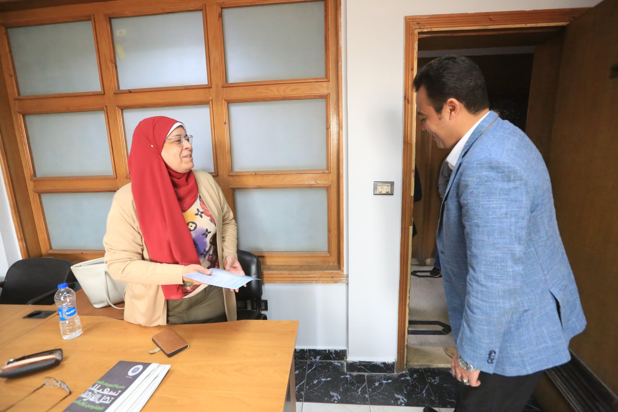 محمد السيد الشاذلى يزور الأخبار  فى اطار جولاته الانتخابية (8)