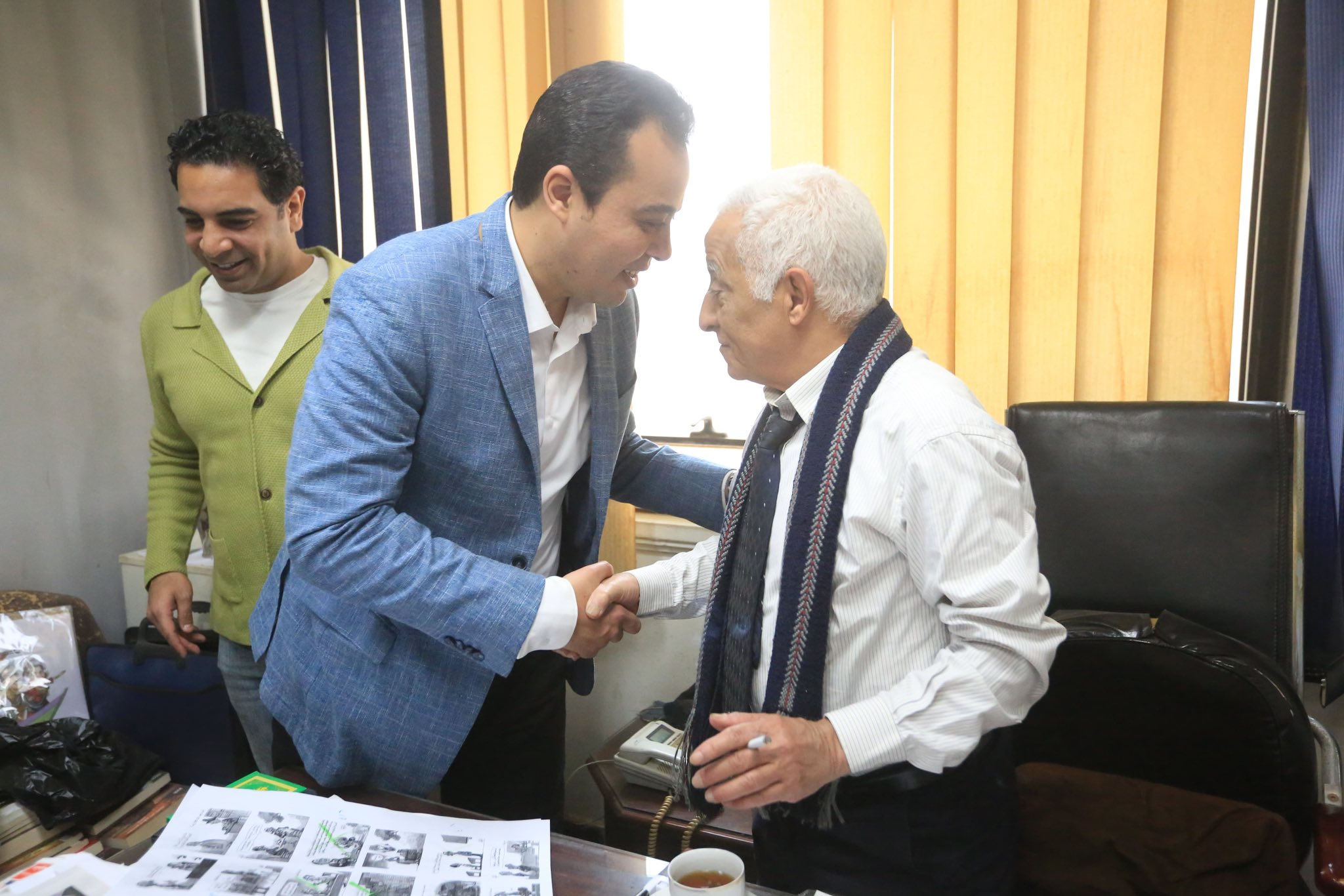 محمد السيد الشاذلى يزور الأخبار  فى اطار جولاته الانتخابية (10)