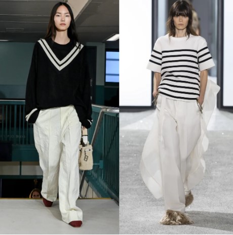 بنطلون واسع بنطلون واسع