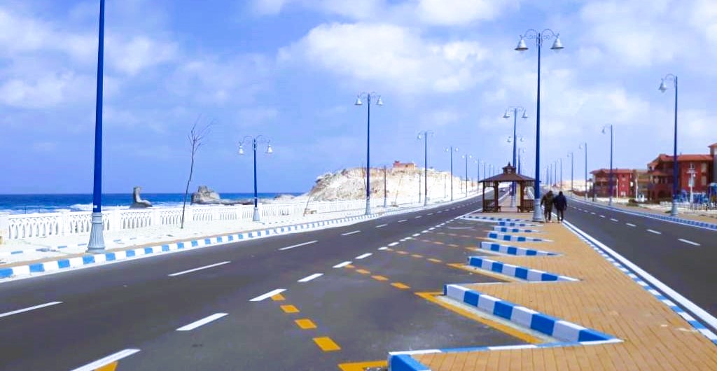 كورنيش الابيض الجديد في مطروح كورنيش الابيض الجديد في مطروح