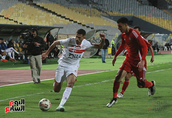 أحمد فتوح خلال المباراة أحمد فتوح خلال المباراة