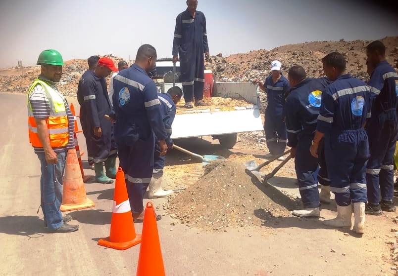 جهود شركة مياه الشرب