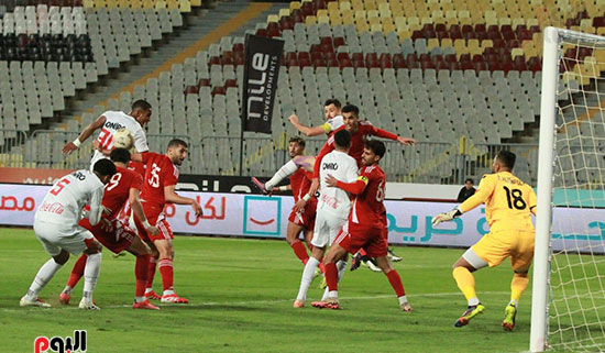 جانب من مباراة حرس الحدود والزمالك جانب من مباراة حرس الحدود والزمالك