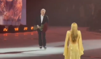 دميترى بيسكوف وزوجته