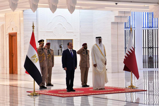 الرئيس عبد الفتاح السيسي والأمير تميم (2)